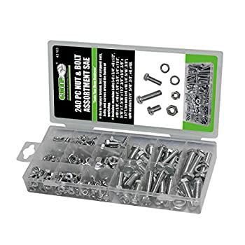 グリップ 240ピース ナット&ボルト詰め合わせ SAE