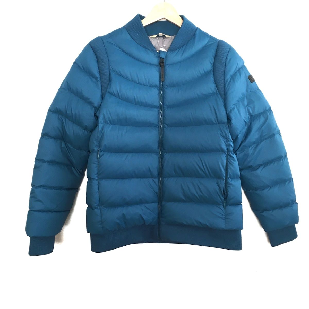 AIGLE(エーグル) ダウンジャケット サイズ38 M レディース美品 - ブルーグレー 長袖/冬