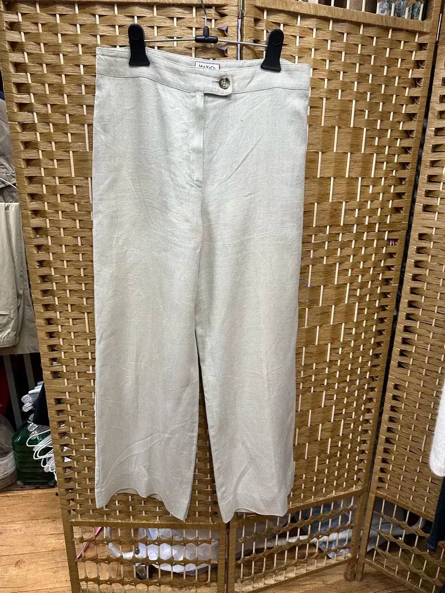 Max ＆ co Max＆Co(マックスアンドコー) リネンマ 100 % パンツ Max  