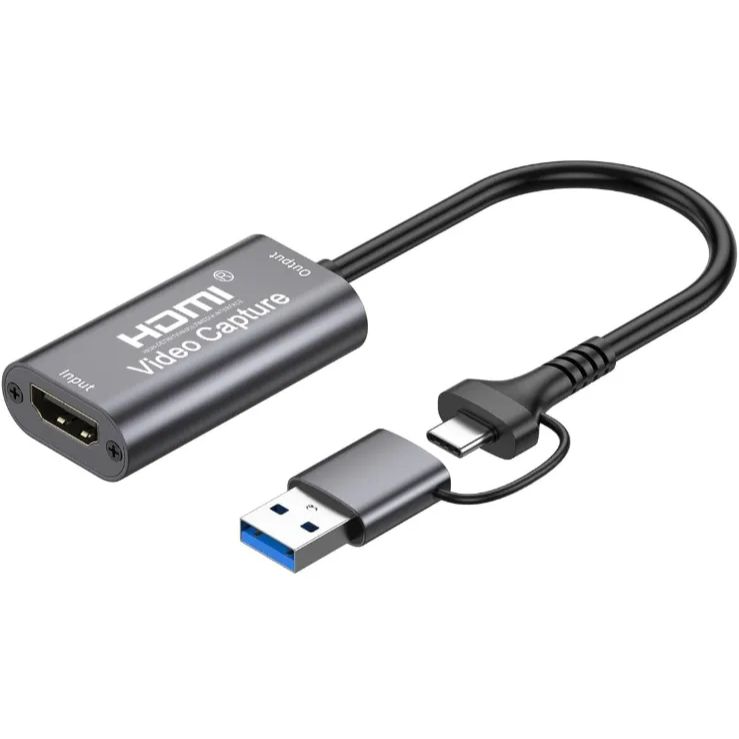 【特価セール】USB3.0 ビデオキャプチャカード ゲームキャプチャー 1080P60Hz ゲーム実況生配信、画面共有、録画、ライブ会議に適用 キャプチャーボード 小型軽量 Nintendo HDMI Switch、Xbox One、OBS C