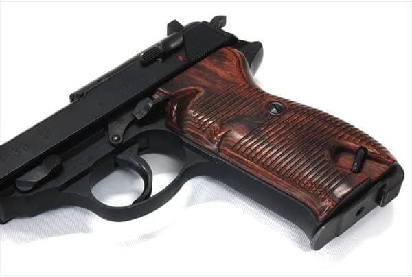 ウッドグリップ マルゼン製 ワルサーP38 (ブラウン) 正規取引商品
