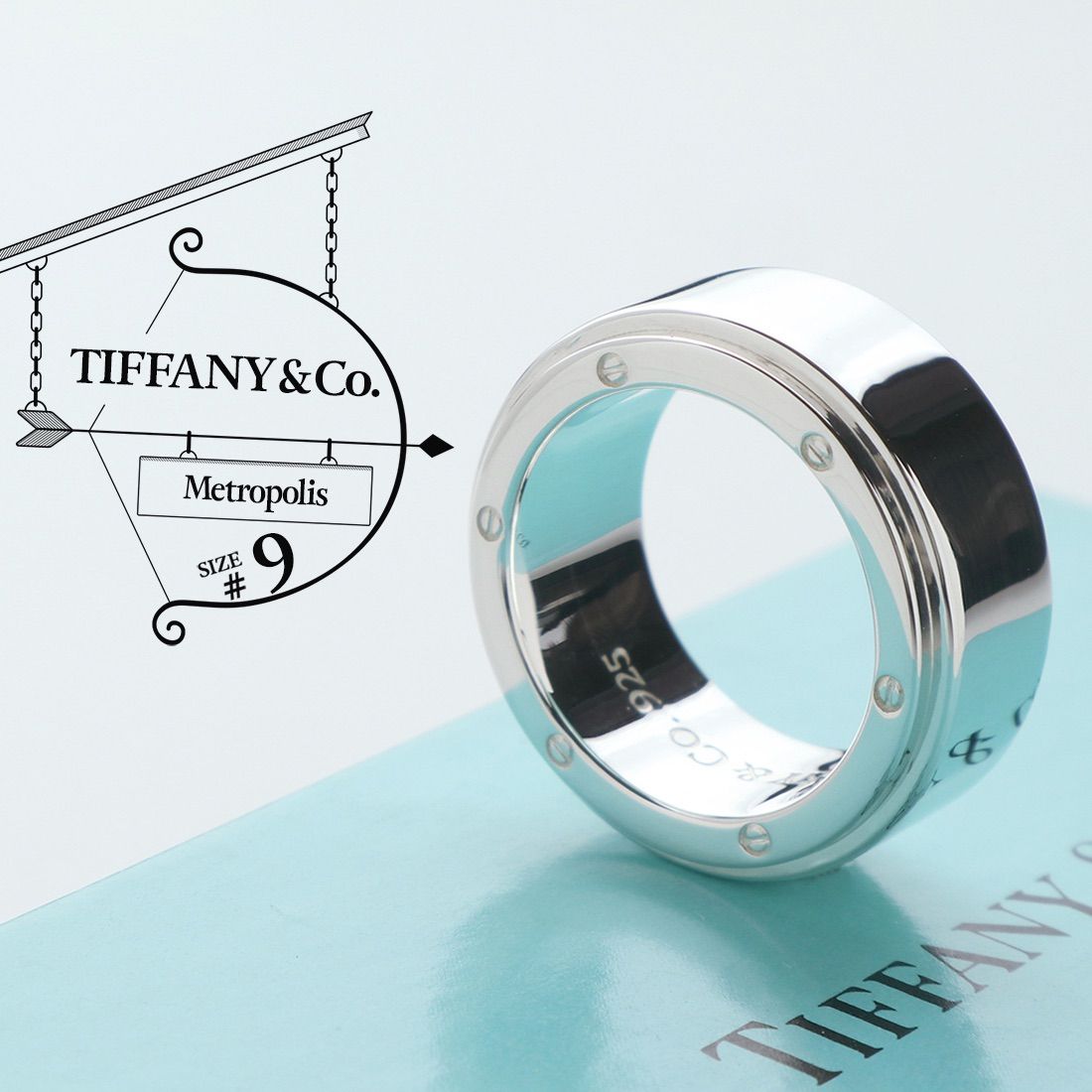 魅力の ティファニー メトロポリス リング 指輪 23号 Tiffany レディース