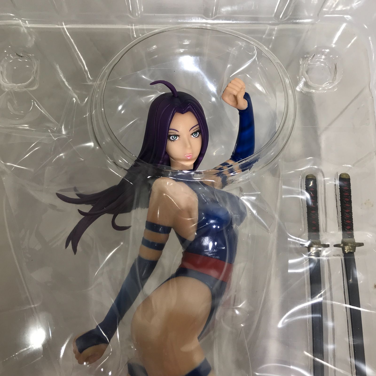 【併売/城東29-029】 KOTOBUKIYA Marvel Bishoujo Statue マーベル 美少女 Psylocke サイロック 開封済