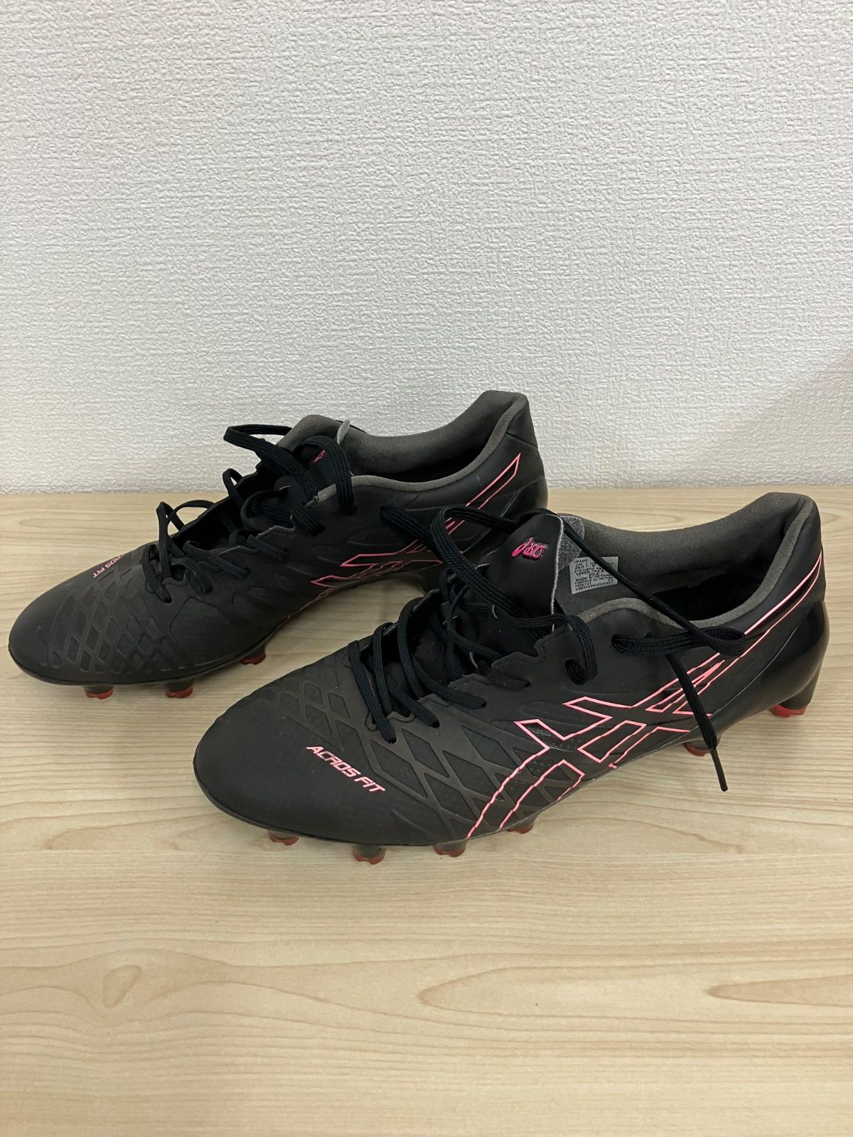 P/asics DS LIGHT ACROS BLACK/PINK 26.0cm サッカースパイク