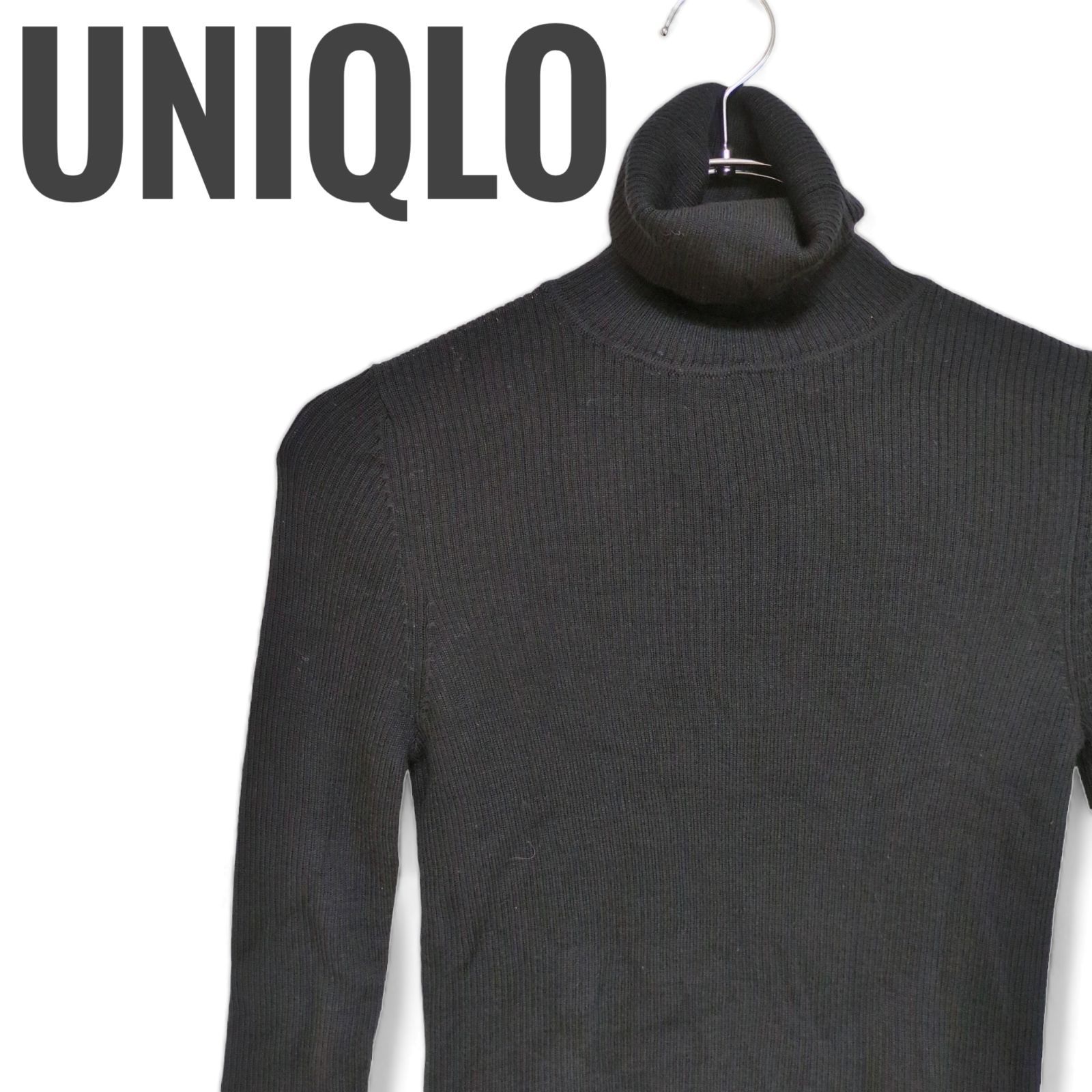 レディース 黒色トップス UNIQLO ユニクロ 黒色Tシャツ トップス 黒色