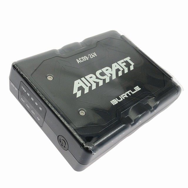  セット BURTLE バートル 24 V エアークラフト バッテリー AC 09 ファンユニット 09-1 黒 ブラック モデル112721 空調服 暑さ対策 冷却グッズ