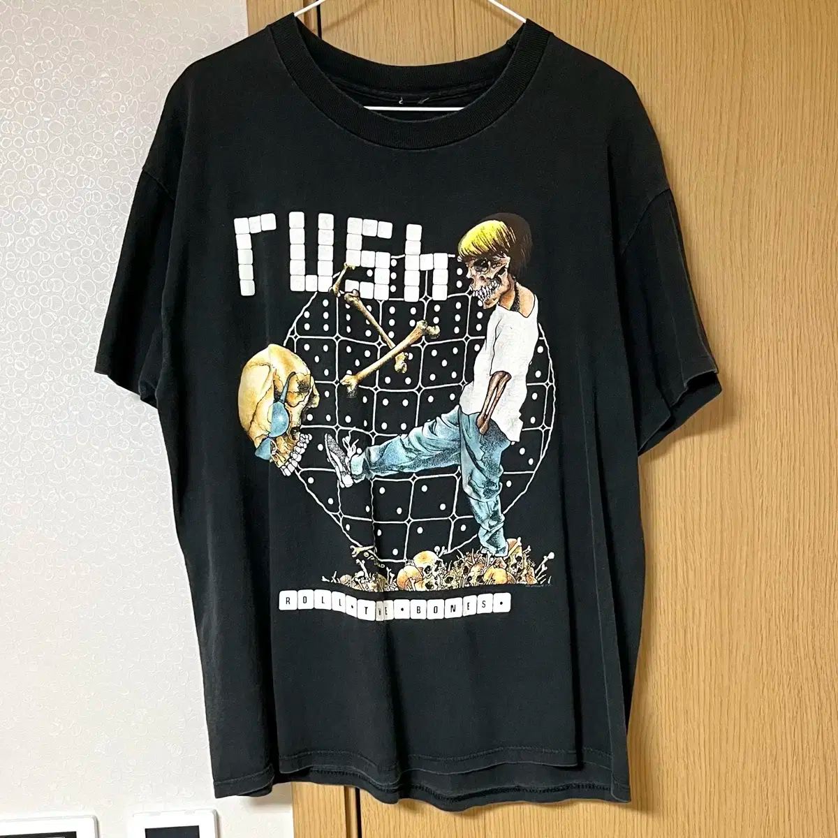 90s USA製 rush ラッシュ バンドTシャツ ツアーT ブラック XL