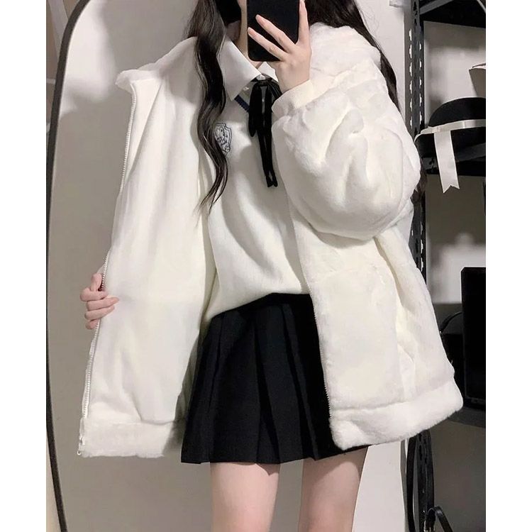 送料無料 ファーコート レディース ボアジャケット もこもこ ロング丈