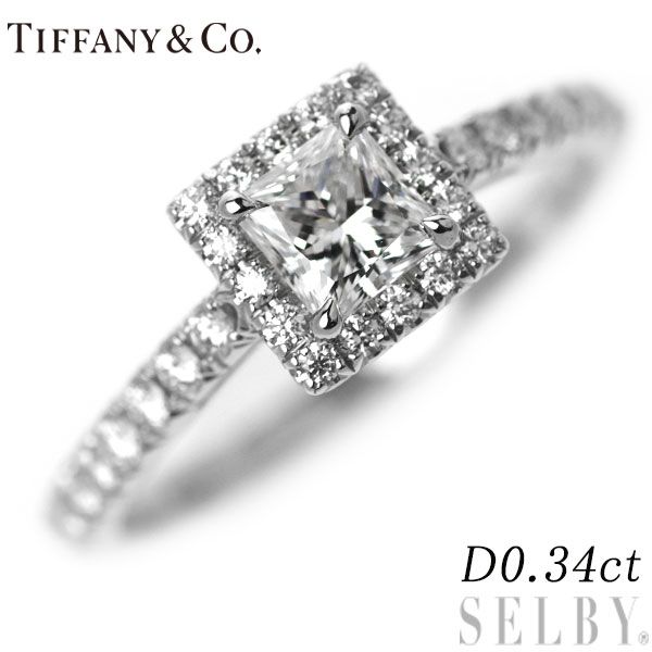 合計0.34ct天然ダイヤモンドネックレス Pt950 Pt850 リボン