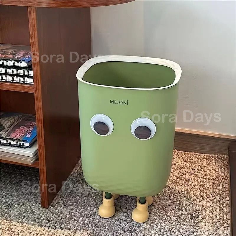 ゴミ箱 ダストボックス キャラクター 目玉付き 蓋なし ユニーク 可愛い