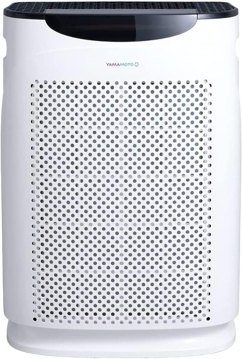 山本電気 空気清浄器 AirEat ~27畳 抗菌 除菌 脱臭 省エネ 静音 スマホアプリ連動 タイマー機能 TVOCセンサー 微粒子ほこりセンサー 温湿度センサー ホワイト YF-AC01-WH