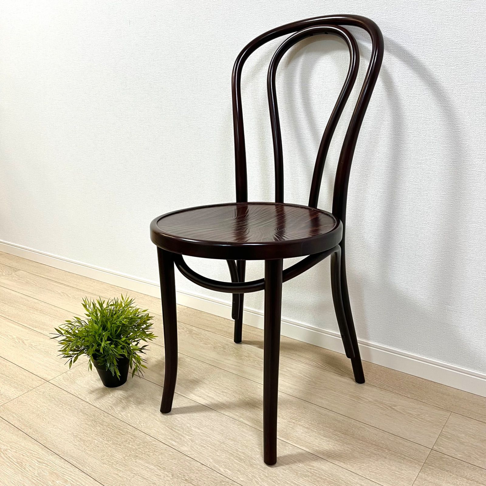 た52 秋田木工 No.202系 無垢曲木チェア ベントウッドチェア ブナ材 カフェチェア ダイニングチェア