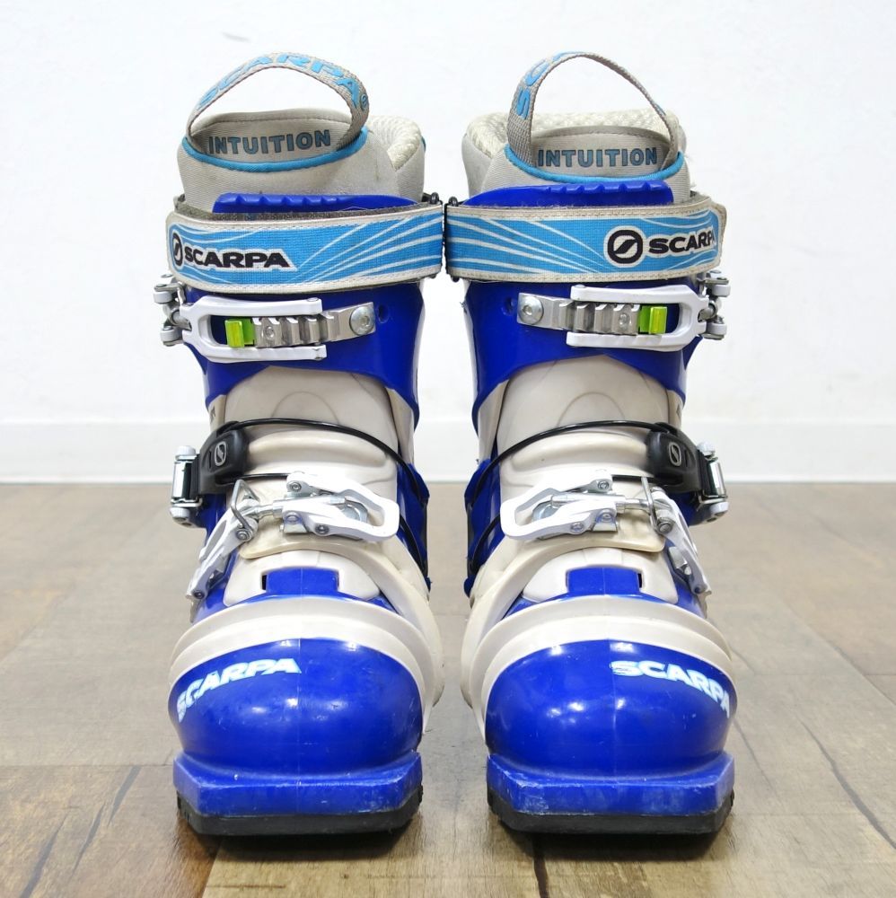 【美品】テレマークスキーブーツ　SCARPA T2Eco NN75mm SCARPA スカルパ 25-26 T2Eco T2エコ 75ミリ規格 テレマーク バック