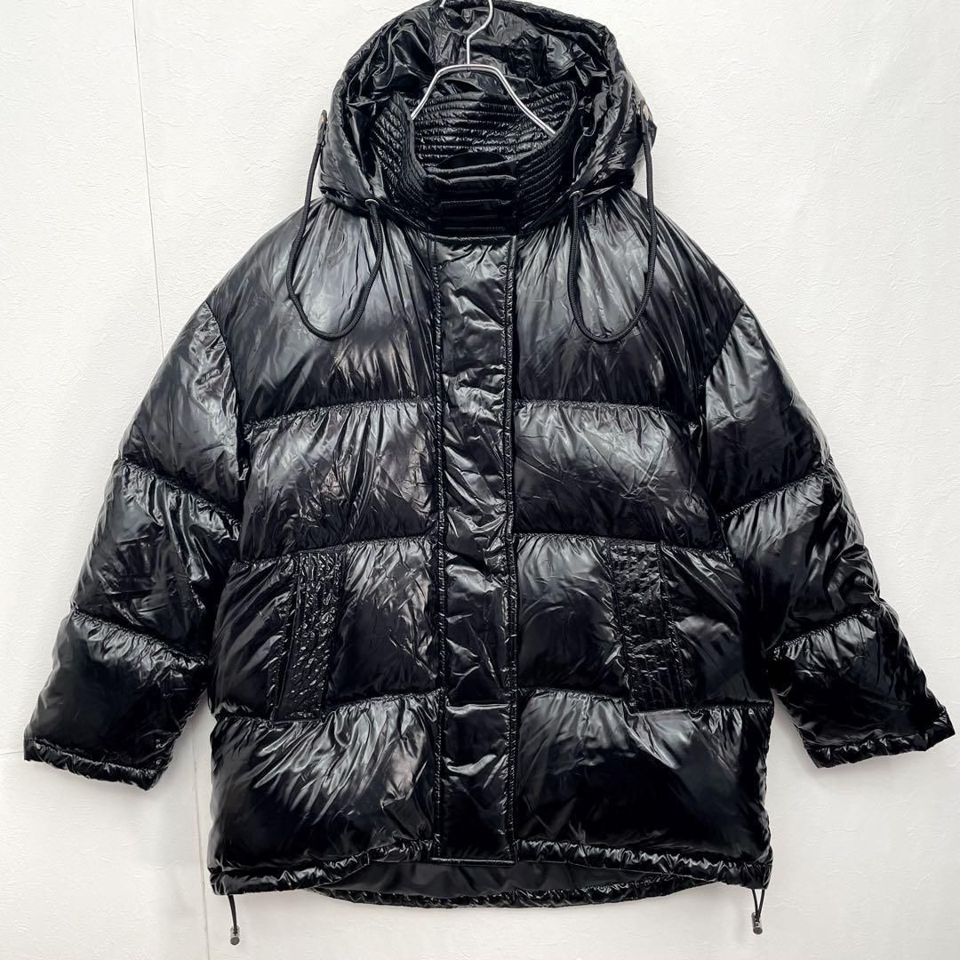 DIESEL ブラック ダウンジャケット フード付き DIESEL フード付き 