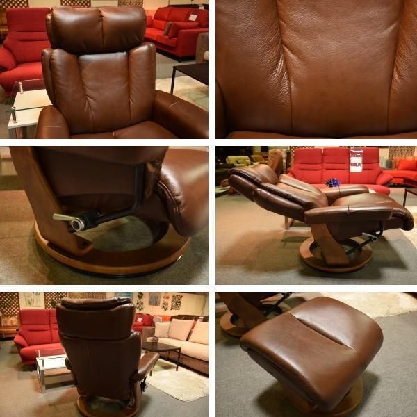 リクライニングソファー 本革 1Pソファー 1人掛け ソファー