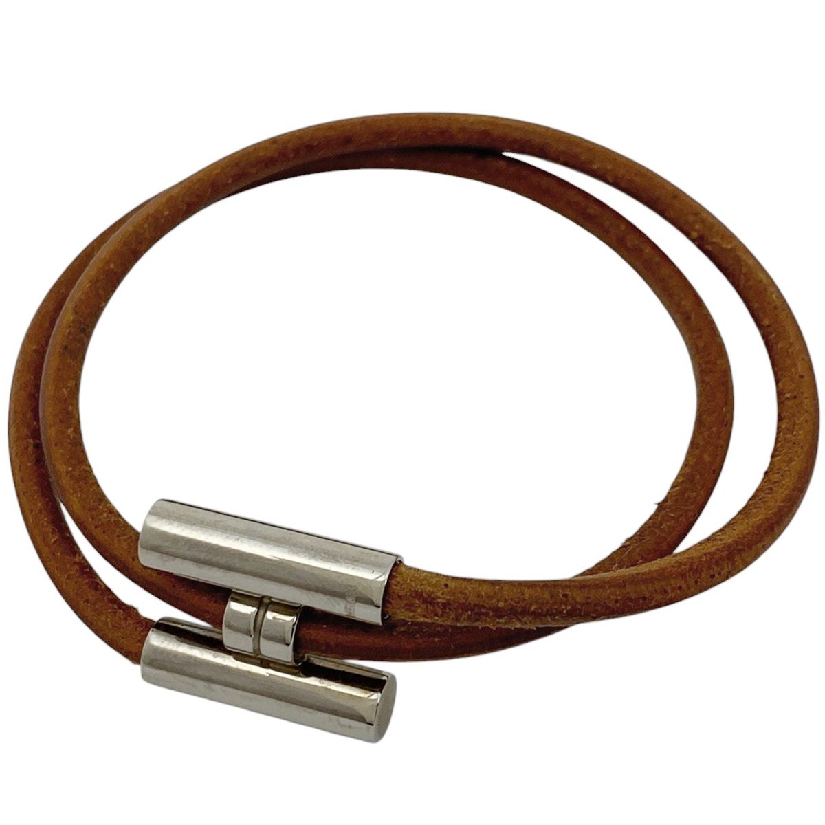 エルメス HERMES トゥル二 トレッセ ブレスレット 2連 Hロゴ