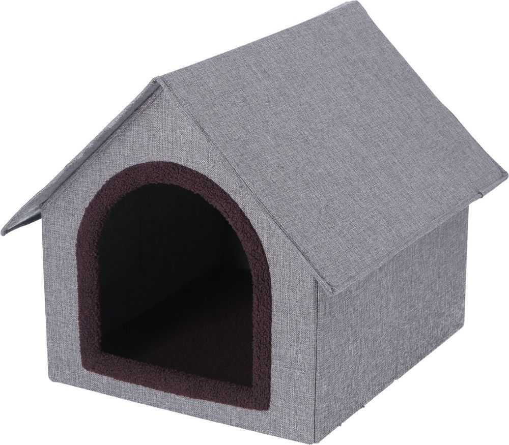 注文 ペットハウス 三角屋根 Lサイズ GY/BE 53717/53716 不二貿易