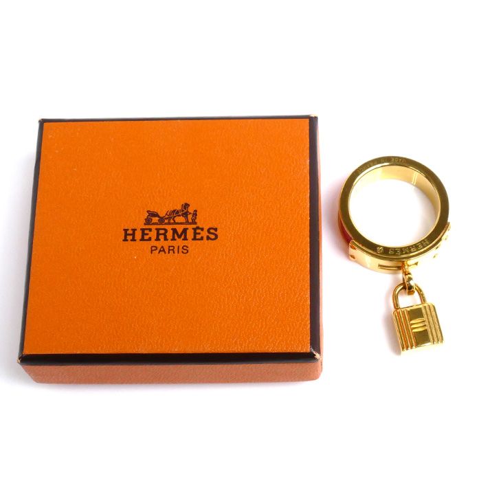 HERMES エルメス GP レザー ケリー スカーフリング レディース 中古