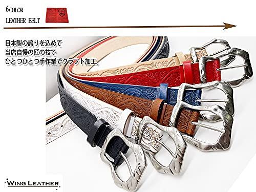 WING LEATHER 栃木レザー ベルト 6カラー 馬蹄型バックル 馬蹄 本革