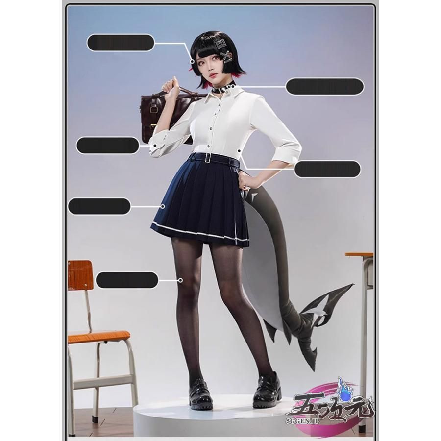 精巧 三分妄想 ゼンレスゾーンゼロ コスプレ エレン ジョー PV制服 衣装 ウィッグ 靴 追加可 BJ0908ML ハロウィン