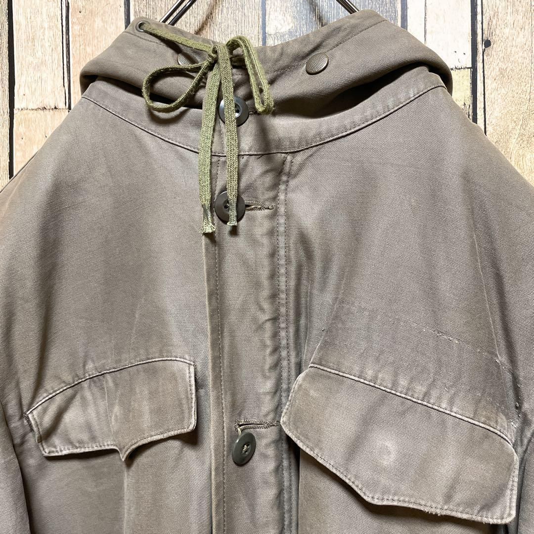 80年代当時物》ドイツ軍 緑☆モッズコート L 8415-12-156-5720 刺繍