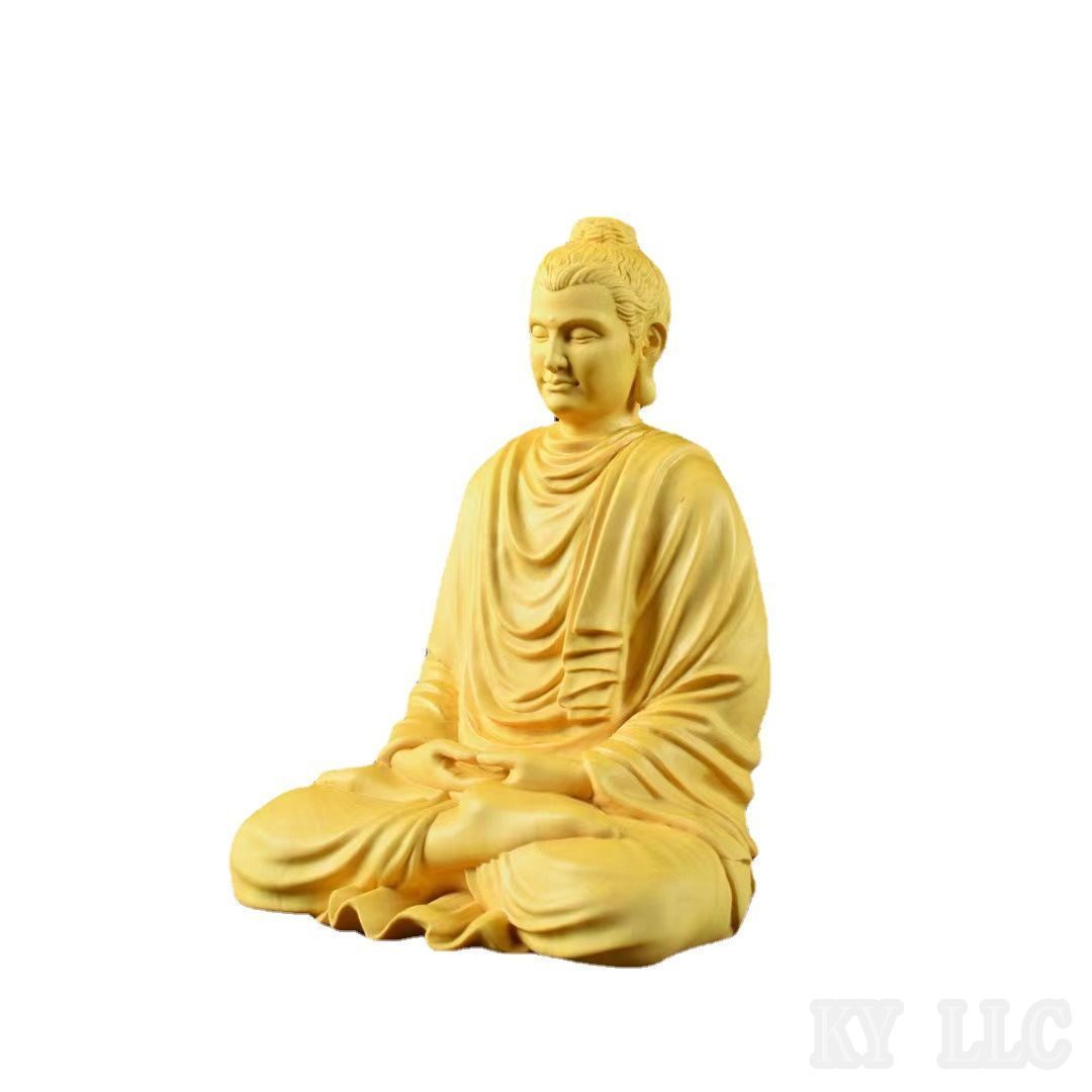 新品強くお勧め★極上品 釈迦如来 仏教工芸品 置物 木彫仏像 精密彫刻 釈迦牟尼#2475
