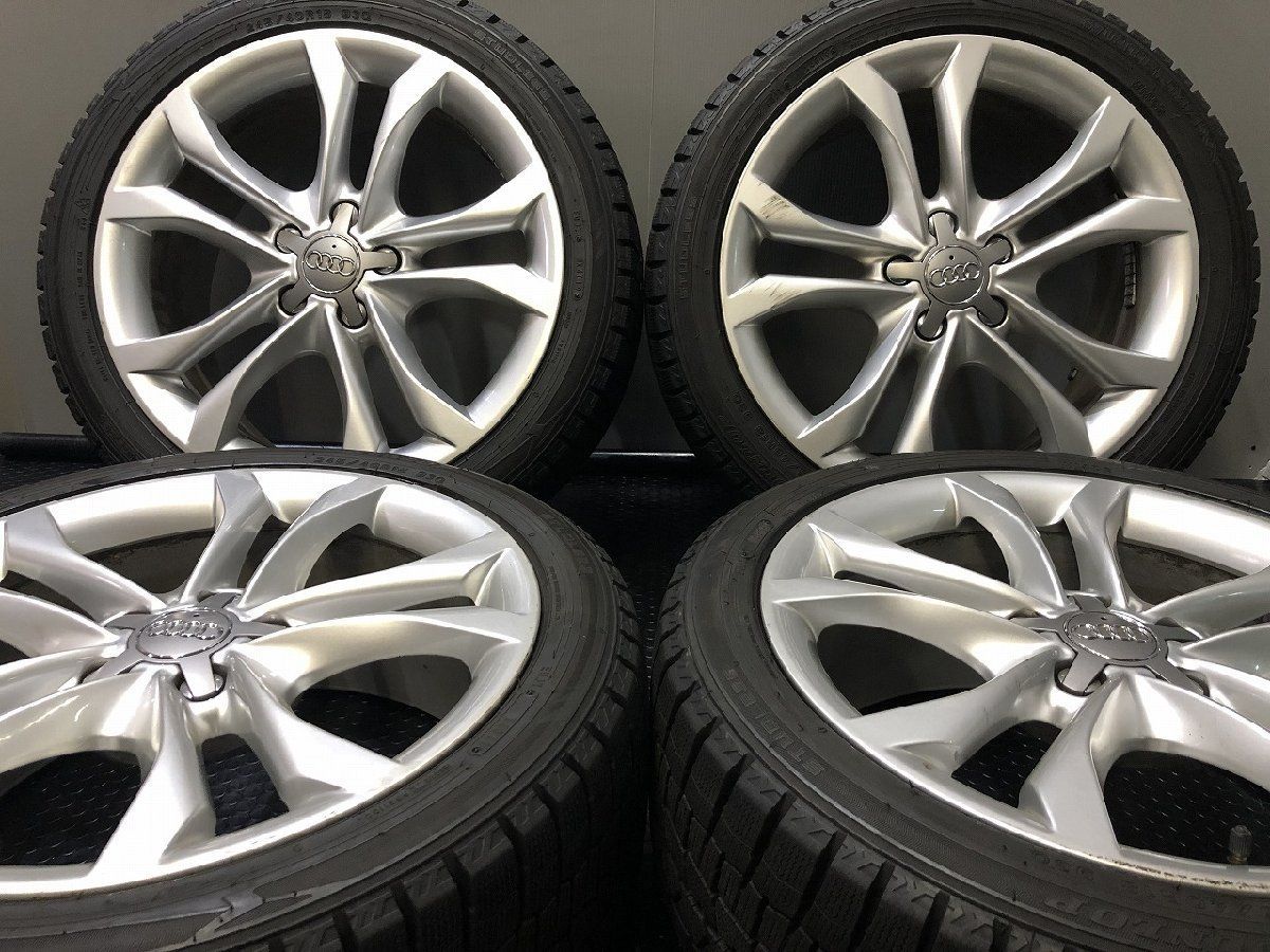 DUNLOP WINTER MAXX WM02 245 40R18 スタッドレス アウディ S4 8K 純正ホイール 18インチ 8J5HPCD112 47 バリ溝 VTO172