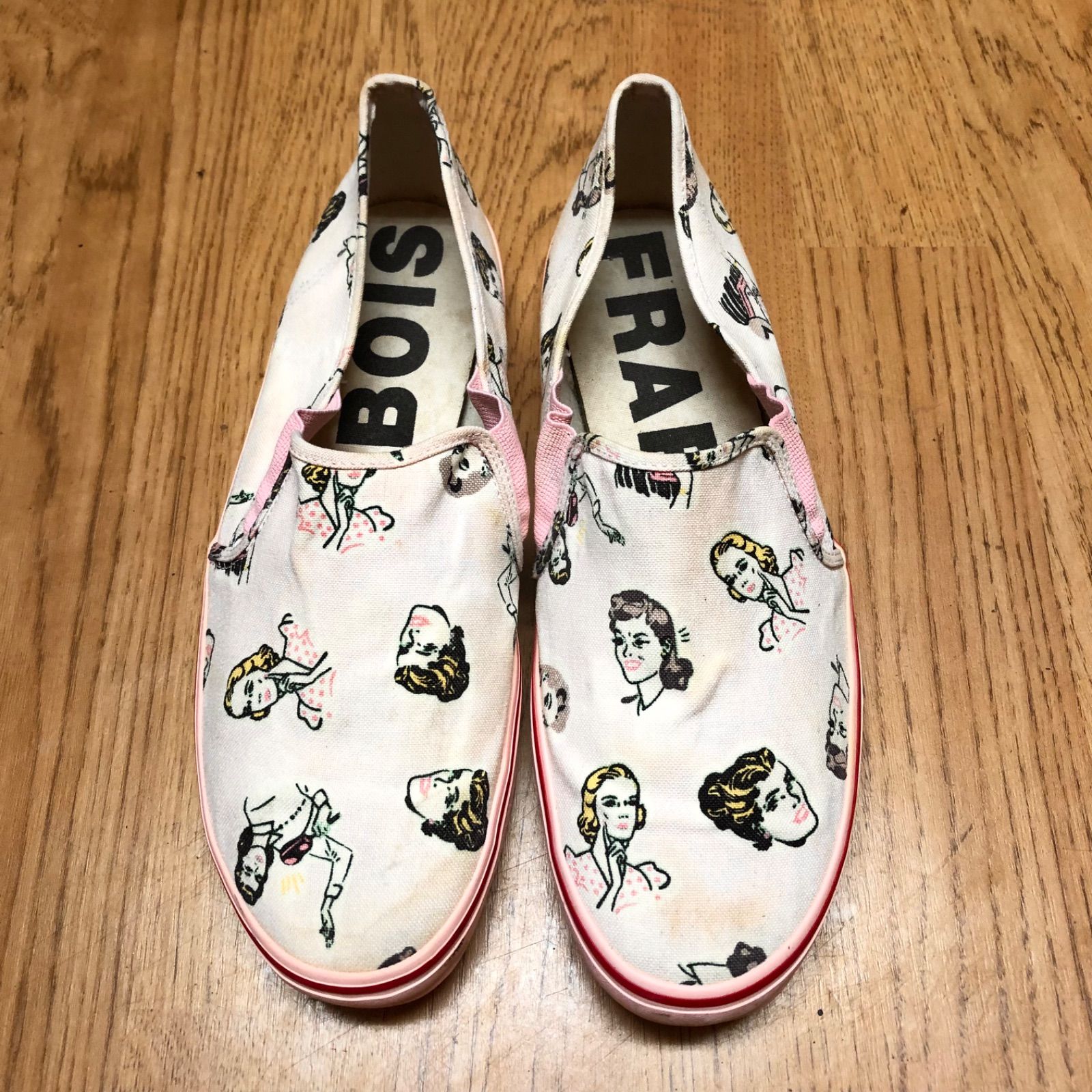 FRAPBOIS スリッポン FRAPBOIS 日本製 4E HH 26.0cm フラボア スリッポン 靴 総柄