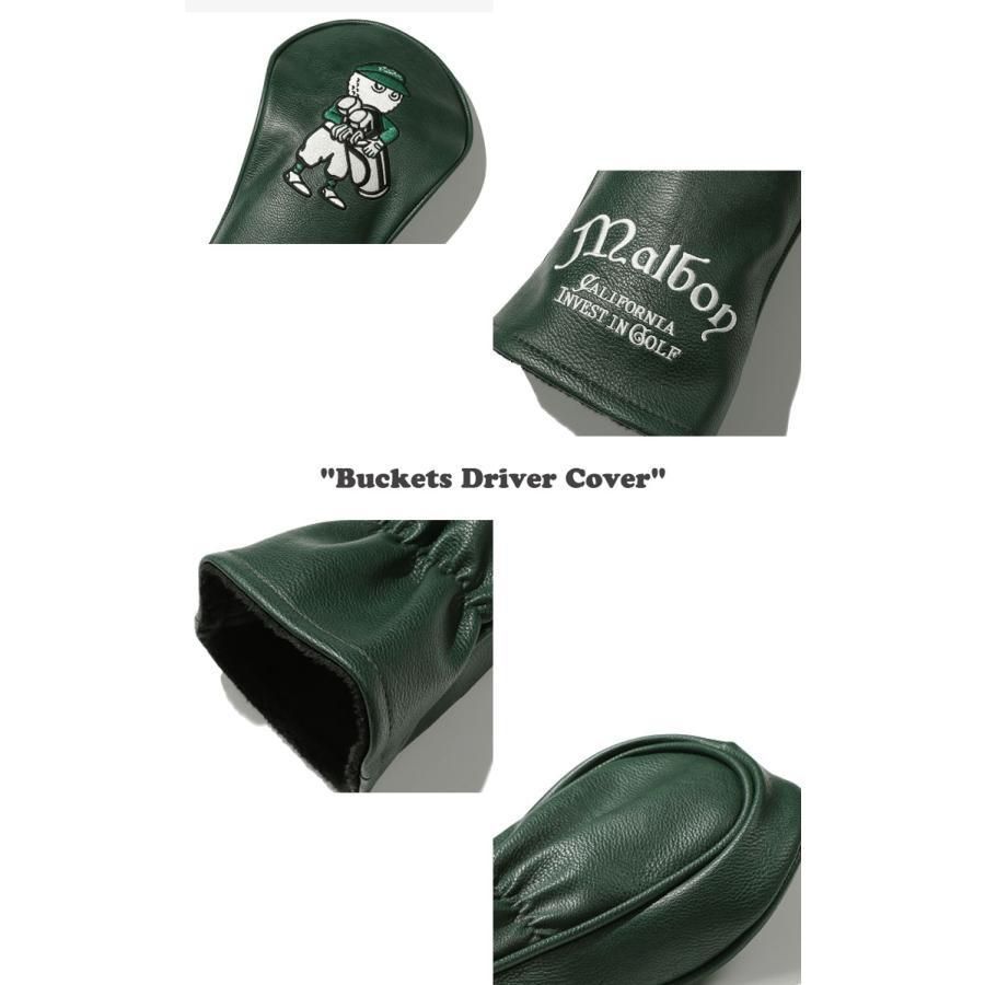 マルボンゴルフ ドライバーカバー MALBON GOLF Bucket Driver Cover バケット ドライバー カバー DARK GREEN CREAM ４点セット