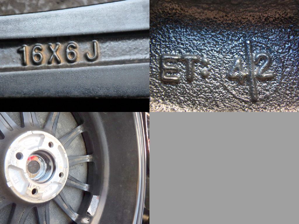 2954 B▲送料無料▲MONZA JAPAN JP STYLE VERCELY▲16x6.0J 4穴 PCD100 42▲4本