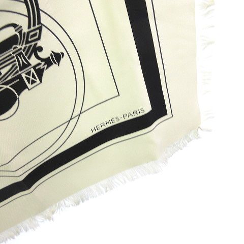 HERMES 最新作 上品スカーフ カレ 80 フリンジ frange Ex-Libris エルメス HERMES カレ80 スカーフ EX-LIBRIS フリンジ エクス