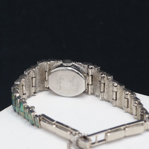 【稼働/良品】OPAL 手巻き ブレスレットウォッチ シルバー レディース 稼動 良品 JANOPAL 手巻き オパール ブレスレットウォッチ