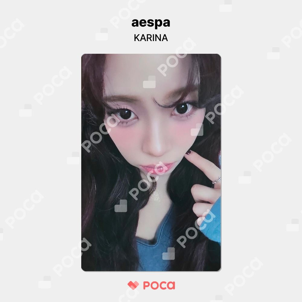 aespa エスパ　カリナ　ktown4u AESPA DRAMA KTOWN4U FANSIGN EVENT PHOTOCARD OFFICIAL KARINA