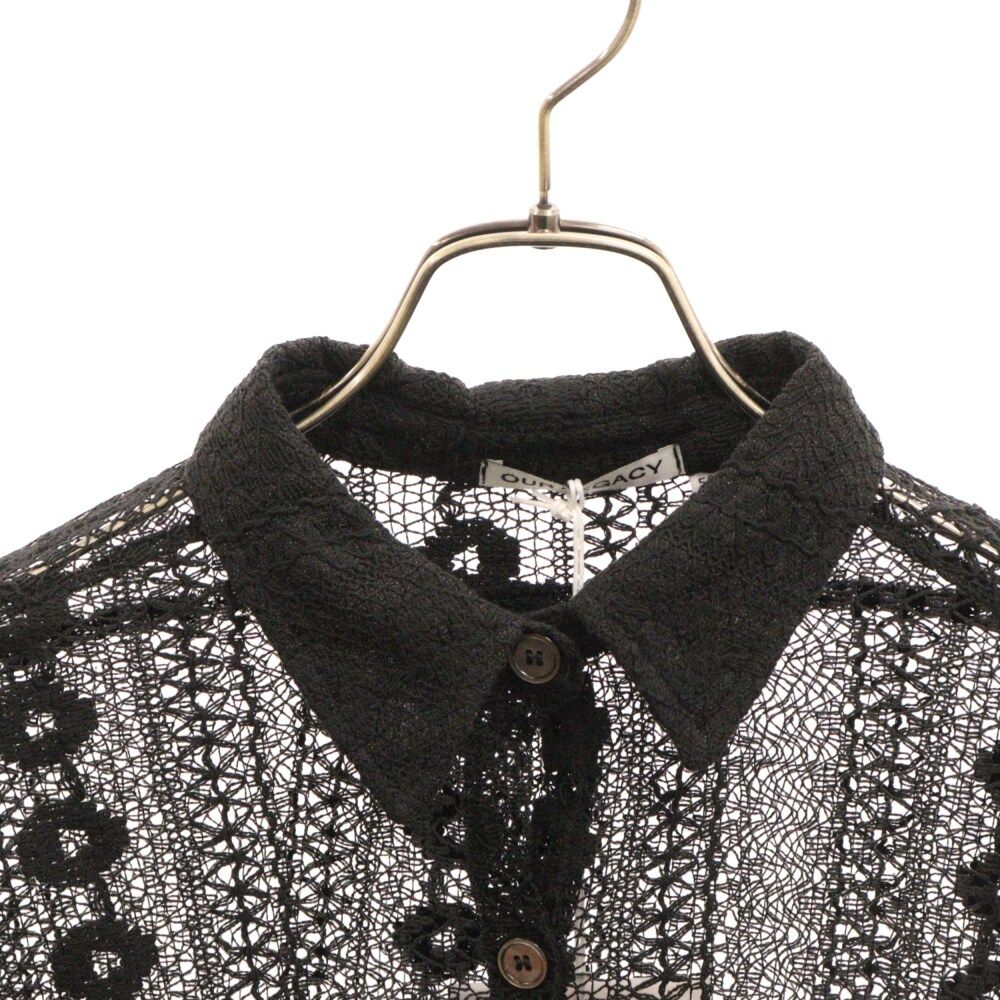 【専用】OUR LEGACY COCO 黒 レース シアーシャツ OUR LEGACY COCO SHIRTレースシャツ