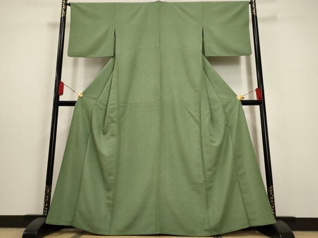 平和屋着物▽小紋 単衣 片輪車間道 洗える着物 AAAU6486iu 平和屋