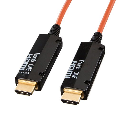 サンワサプライ 光ファイバHDMIケーブル 50m KM-HD20-FB50K