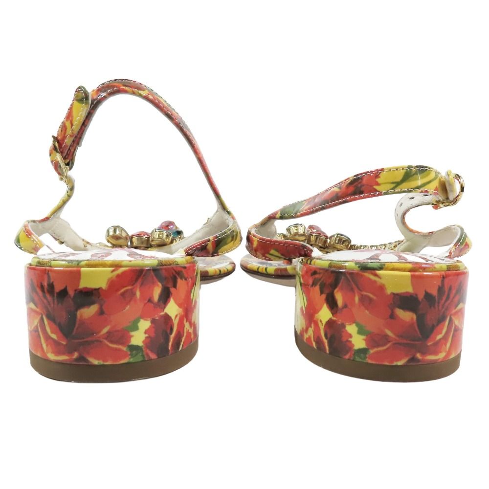 未使用 DOLCE&GABBANA ドルチェ＆ガッバーナ サンダル ビジュー