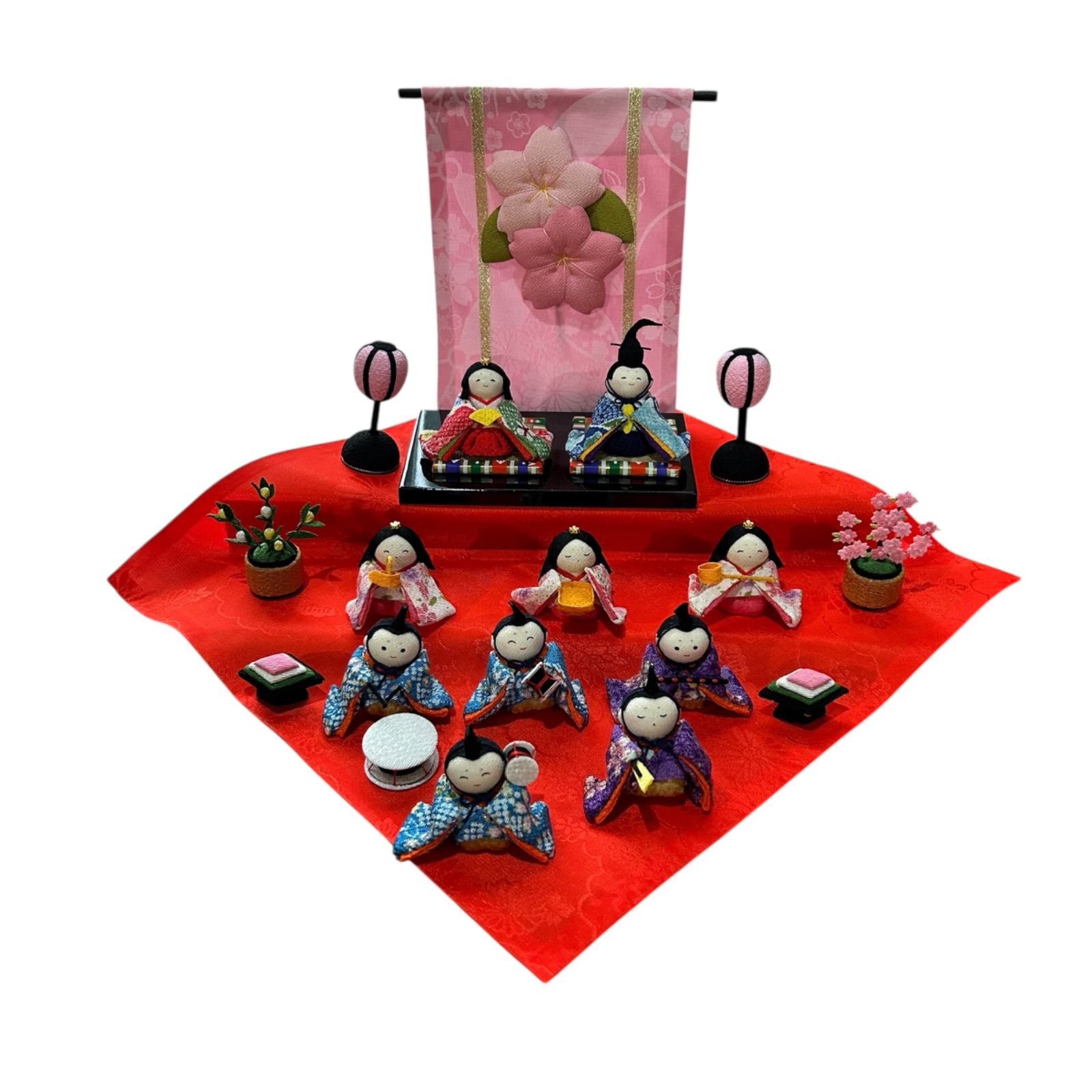 龍虎堂 花几帳わらべ雛