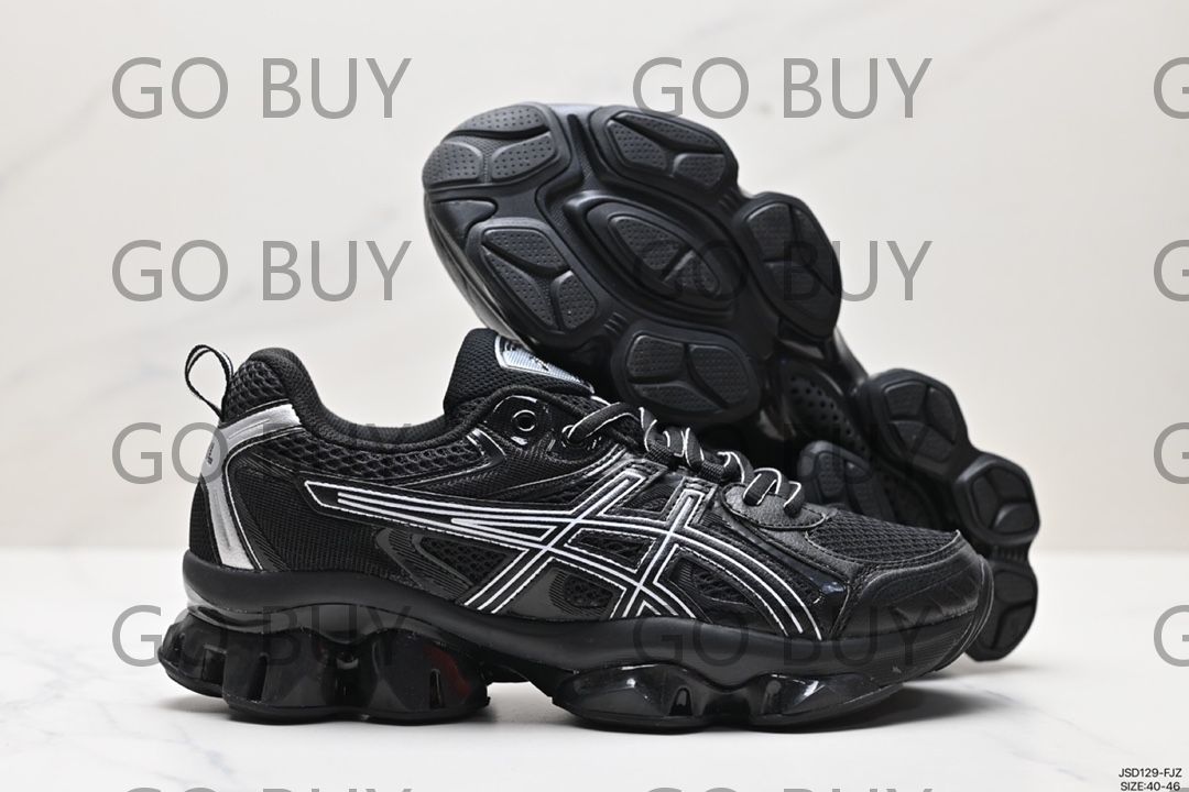 人気箱付  Asics Gel-Quantum Kinetic   レディース/メンズ  スニーカー  黒