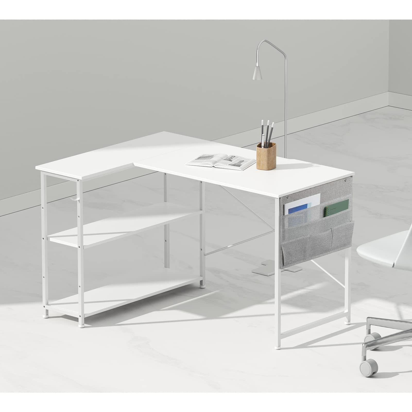 YeTom パソコンデスク 机 学習机 〓子 右棚左棚 幅107cm computer desk