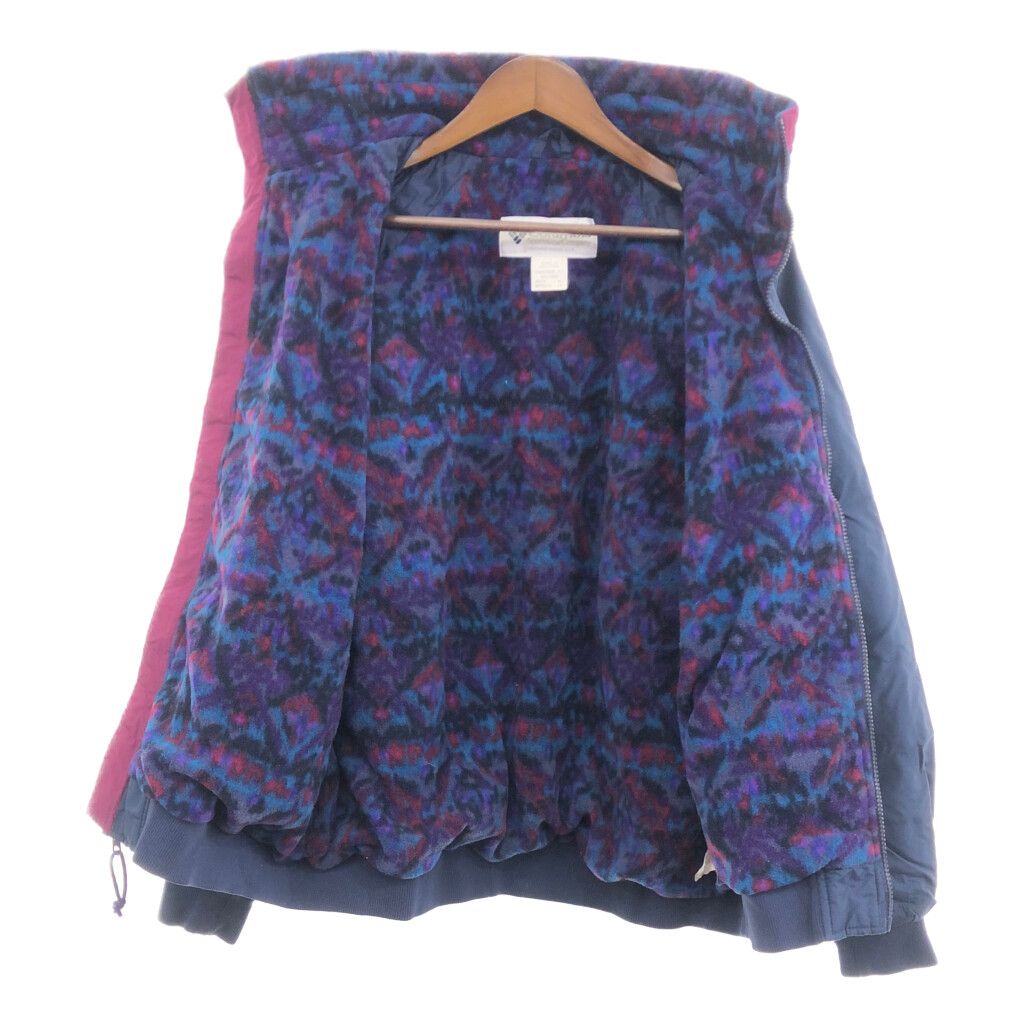 90年代 Columbia コロンビア ナイロン フリース ジャケット アウター