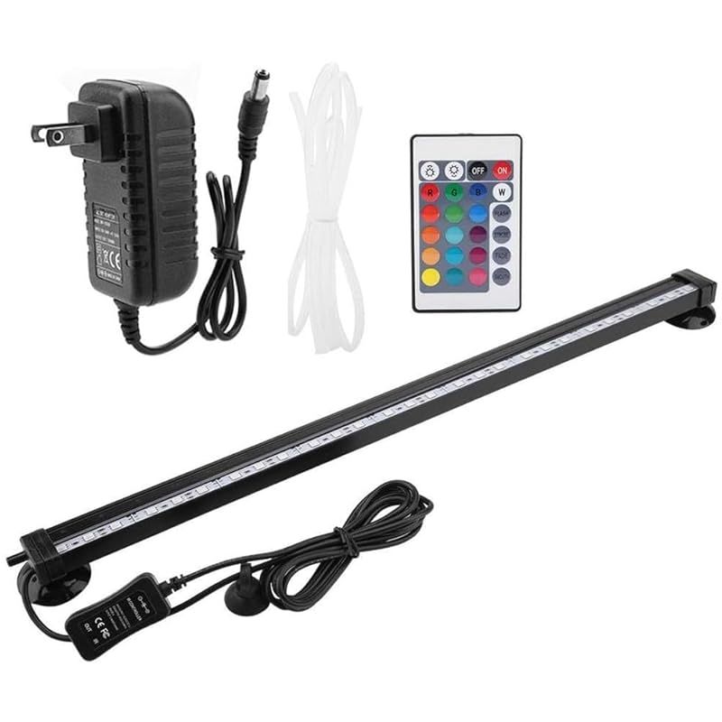 Etelux 気泡ライト 18LED 酸素供給 RGB七変色 水陸両用 水槽ライト 110V-240Vに対応 47cm