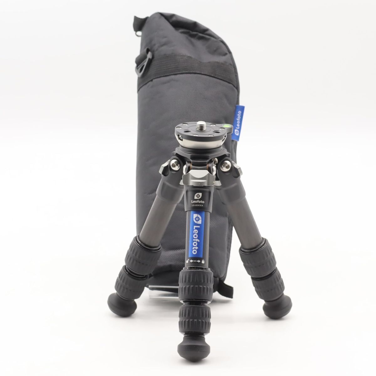Leofoto レオフォト LS-223CEX レベリングベース付 3段カーボン三脚