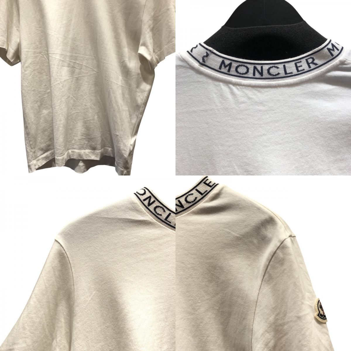 モンクレール MONCLER ロゴワッペンTシャツ ホワイト コットン