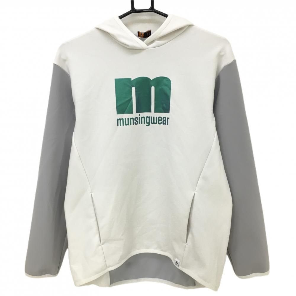 ☆特価☆【超美品】マンシングウェア ジップパーカー ピンク×白