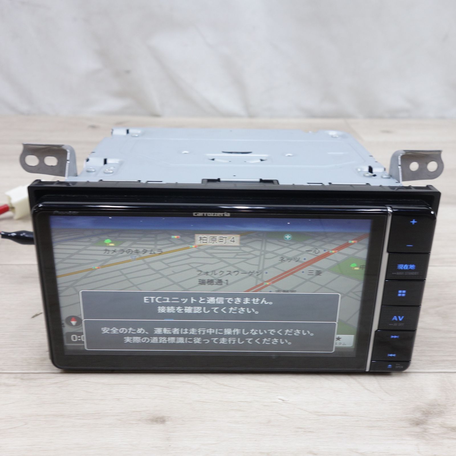 付き 21年◆carrozzeria Pioneer 楽NAVI 7V型 AV 一体型 メモリーナビ AVIC-RW812-D カーナビ カロッツェリア パイオニア◆
