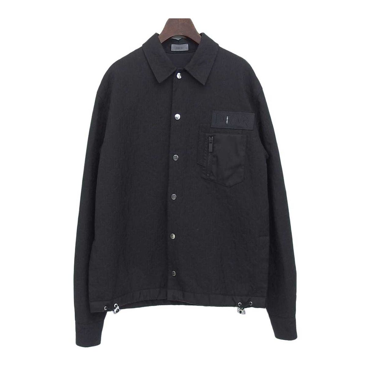 ディオール ×sacai コラボ オブリーク キルティング オーバーシャツ メンズ ブラック Dior アパレル 小物