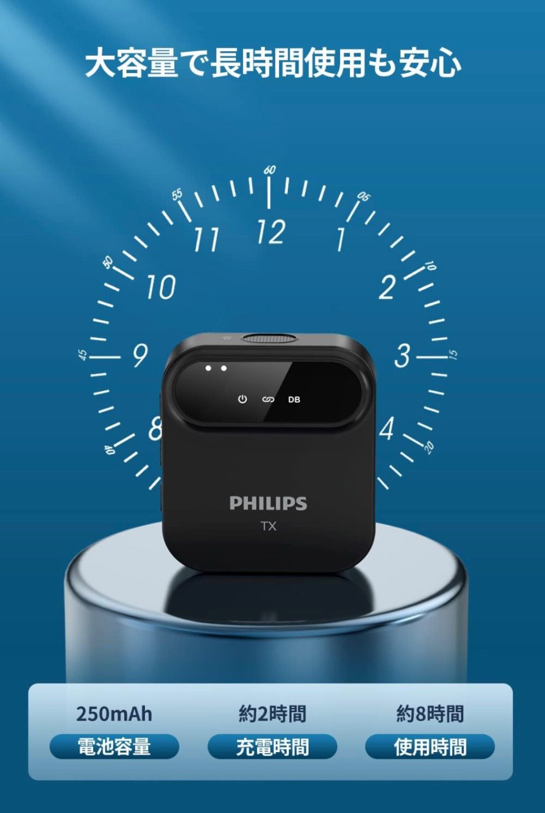 Philips(フィリップス) 【2.4GHz ワイヤレスマイク】360°集音