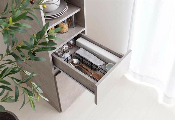 幅32cm 隙間 キッチン 収納 レンジ台 レンジボード ラック コンパクト スリム 北欧風 TALLINNNEXPO_COM