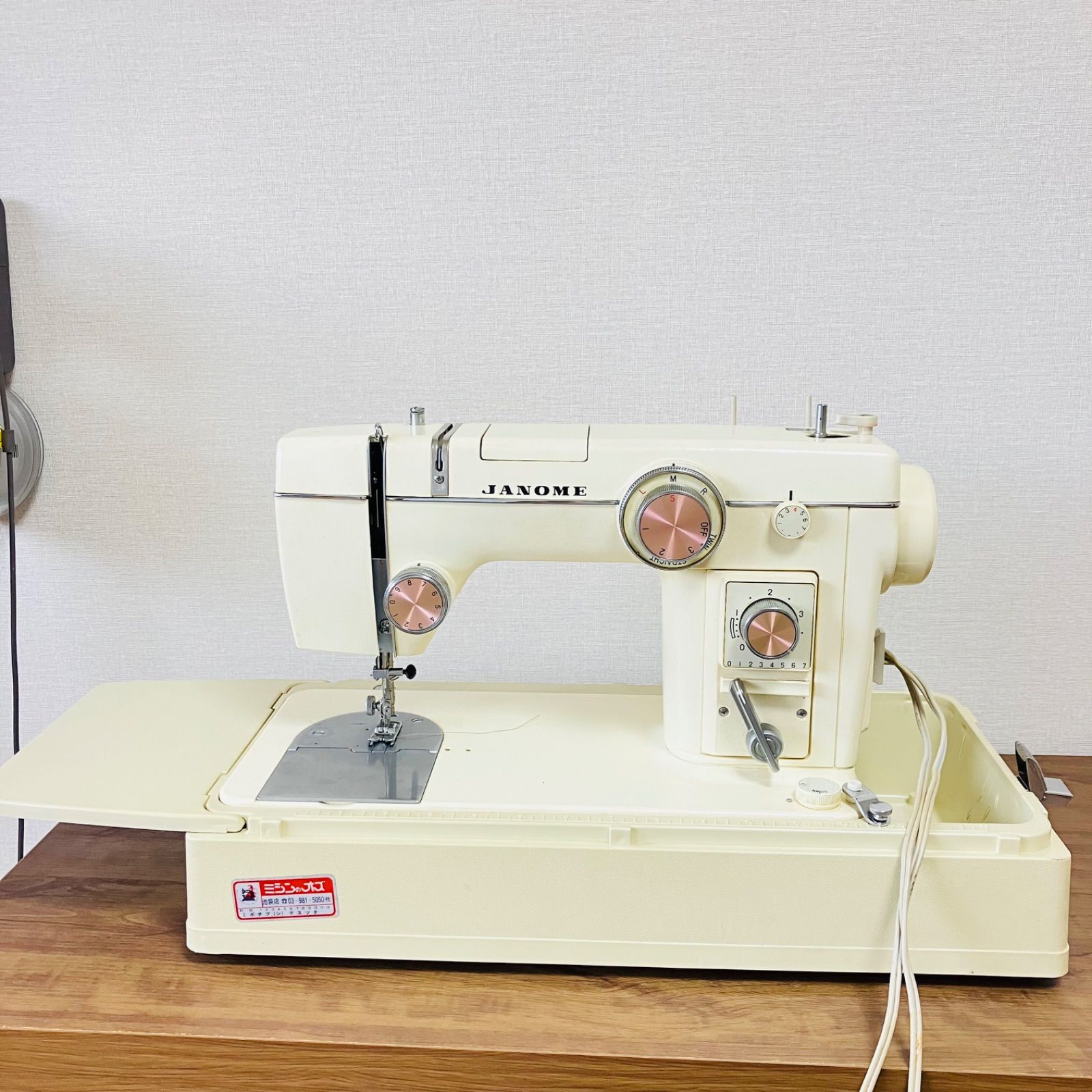 JANOME ジャノメ MODEL 802 電動ミシン 動作未 ジャンク ケース付 付属品有